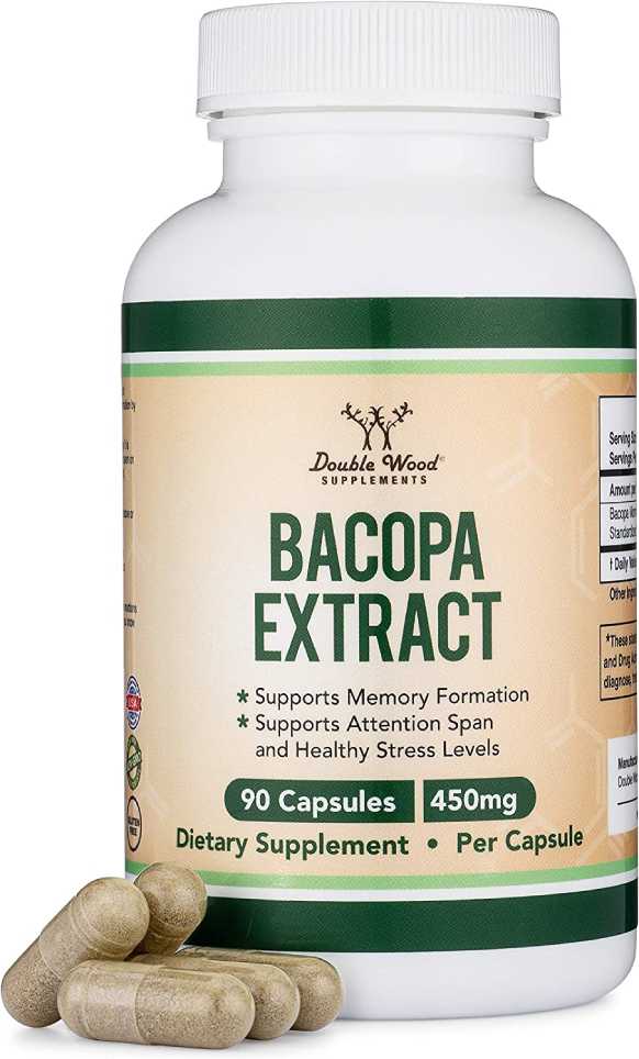 Double Wood Supplements Bacopa Monnieri Capsules