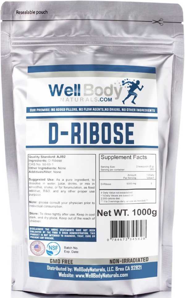 WellBodyNaturals D-Ribose