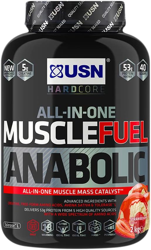 USN Muscle Fuel Anabolic Muscle Building Protein Shake