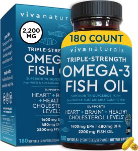 Viva Naturals Triple Strength Omega-3 Fish Oil
